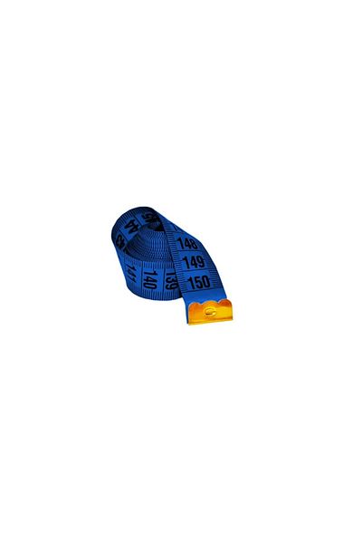 OEM 150 cm tailor's tape measure, 1.3 cm wide, metal tips, large numbers, blue