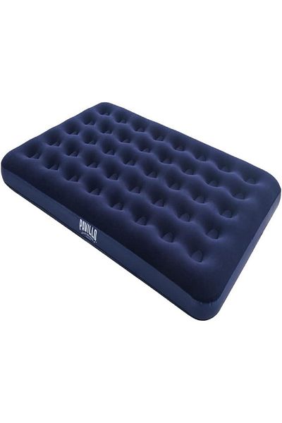 BESTWAY Adult Inflatable Mattress 1.91 m x 1.37 m x 22 cm Single, Navy Blue