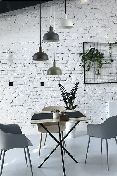 Modavize Marley 4-Piece Pendant Chandelier - Special Design for Living Room and Kitchen Black, White, Anthracite and Green