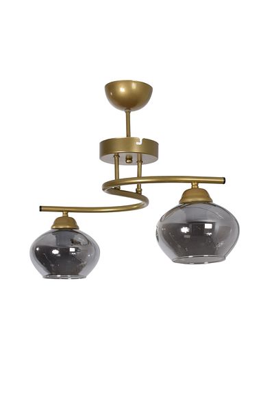 Modavize Fuji Modern Decorative 2-Piece Chandelier - Living Room and Bedroom with Colored Glass