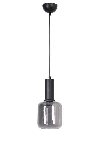 Modavize Tanem Modern Design Living Room Kitchen Hall Black Color Smoked Glass Single Chandelier