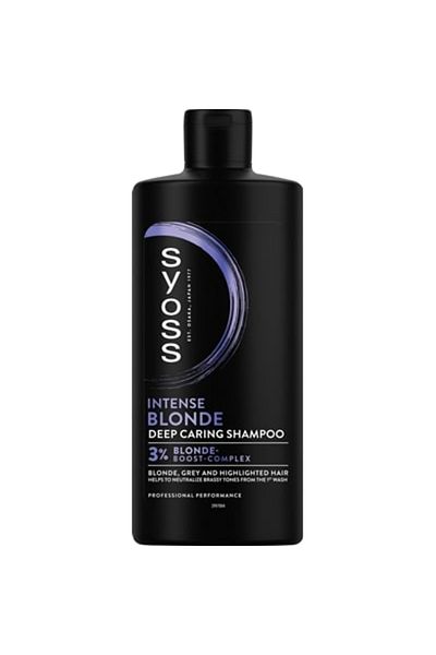 Syoss Blonde & Silver Shampoo For Blonde, Silver Or Highlighted Hair, 440 ml