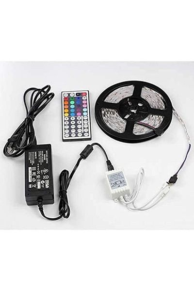 Other LED Strip Multicolor with Remote Control and 5050 Power Adapter - 5 meters