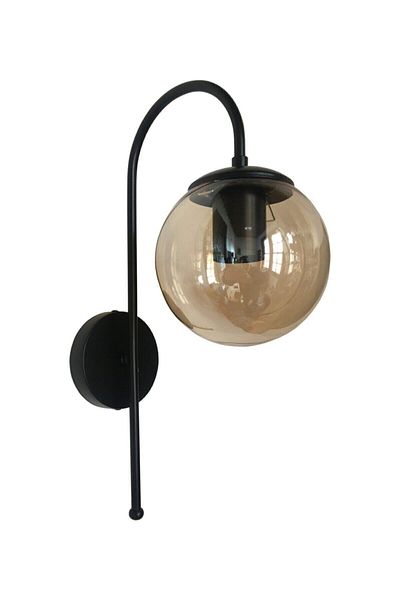 Modavize Angel Special Living Room - Kitchen - Cafe Design Black Body Smoked Glass Sconce