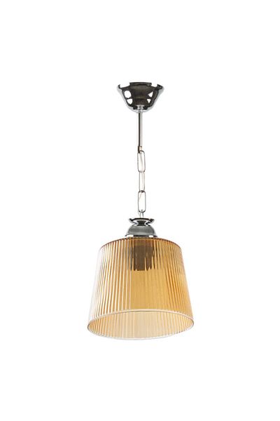 Modavize Modern Living Room Chandelier - Honey Glass Single Chandelier for Kitchen and Bedroom