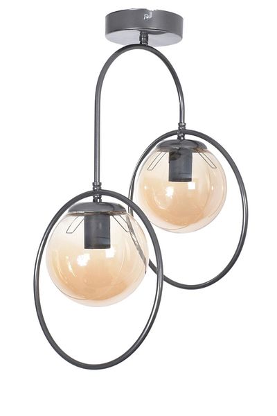 Modavize Simon Modern Living Room - Gray Color 2-Piece Chandelier - Kitchen and Bedroom Honey Mosque