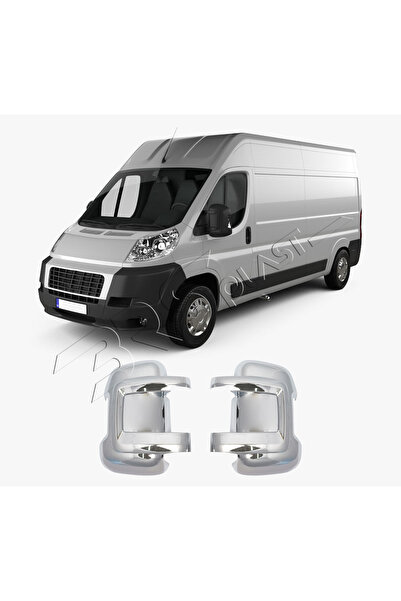 ServetDizaynOto Fiat Ducato Uyumlu 2006 Ve Üzeri Ayna Kapağı 2 Parça Abs Krom...