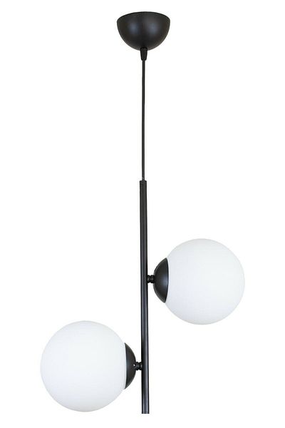 Modavize Vitaly 2-Piece Modern Living Room - Black and White Glass Kitchen and Bedroom Chandelier