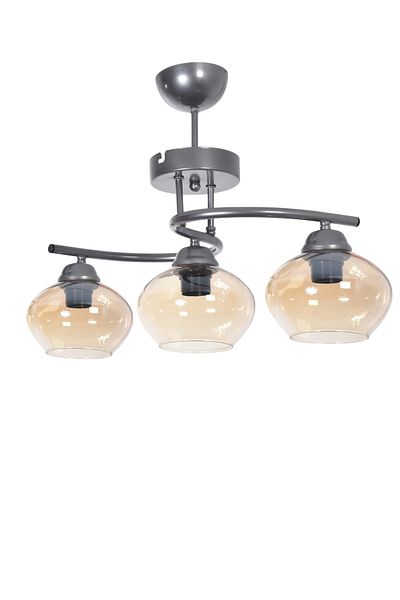 Modavize Fuji Modern Decorative - 3-piece Gray Honey GLass ChandeLier - Living Room, Kitchen and Bedroom