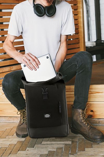 zagatto ® Sports Backpack, Black, Laptop Compatible, 45/61x30x13 Cm, Polyester, Zg781
