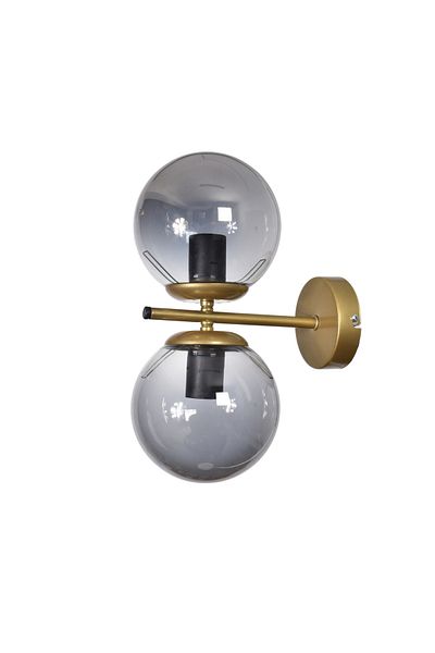 Modavize Zagreb Special Living Room - Glass Metal Body 2-Piece Wall Sconce - Cafe Design