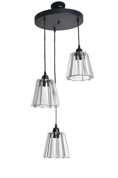 Modavize Opvik Special Living Room - 3-Piece Black Stone Pendant Lamp Set - Kitchen and Bedroom