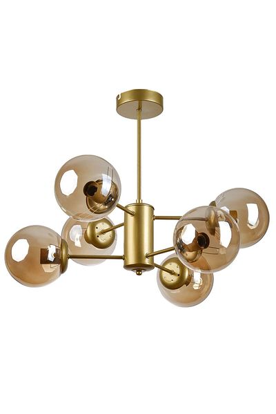 Modavize Modern Design Seoul Living Room Dining Room - 6-Piece Antique Glass Pendant Lamp