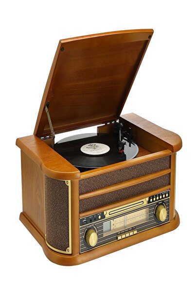 ULTRATEKNO Nostaljik JOT402AM DÖNENCE Pikap Ahşap 2X5W Stereo Spk MP3 Çalar USB-Radyo-CD-Kaset BT Müzik Çalar