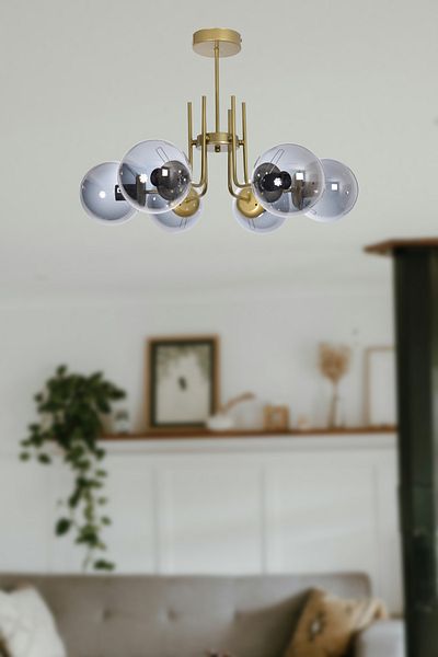 Modavize Wien Modern Design - 6-Piece Glass Antique Pendant Lamp Set Living Room Dining Room Kitchen