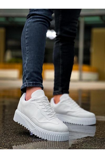 Byshoes Ba0802 Boa White High Sole Men's Casual Shoes