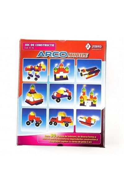 JUNO Arco Mobile construction set, 80 pieces of different shapes and sizes