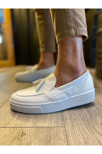 Byshoes Knack Daily Sports Classic Shoes 717 White