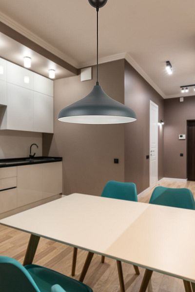 Modavize Nil Special Design - Modern Anthracite Cafe, White Pendant Lamp Single Chandelier