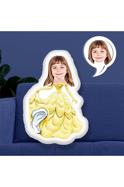 EJOYA Kişiye Özel Fotoğraflı Güzel Prenses Yastık 115421 30 cm