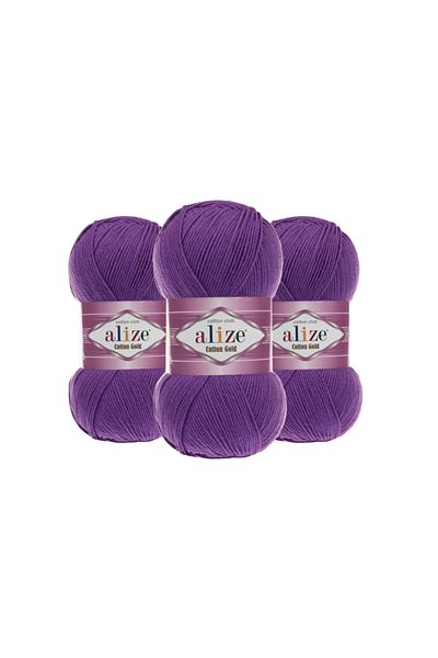 Alize Cotton Gold Cotton Knitting Yarn Amigurumi Yarn 44 3 Pieces