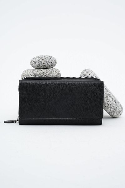 Deri Company Women's Leather Wallet Black 213511