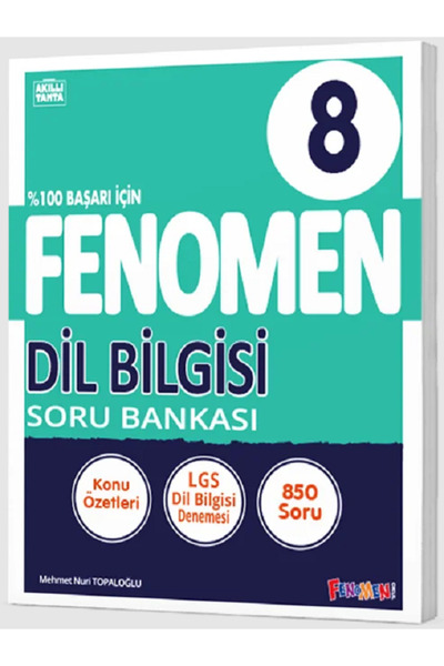 Efsane Yayınları 8.Sınıf Fenomen Dil Bilgisi Soru Bankası / Konu Özetleri - L...