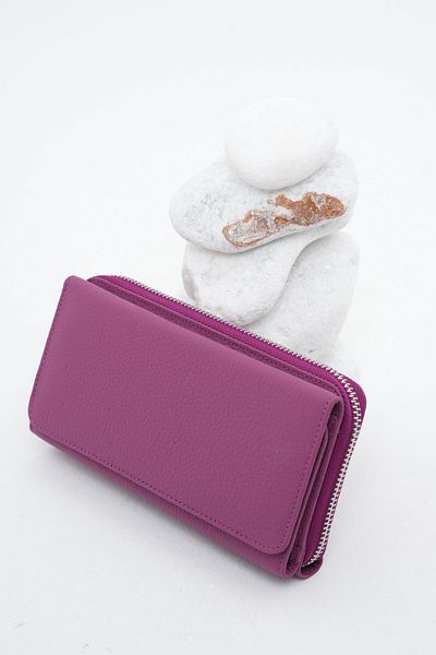 Deri Company Women's Leather Wallet Pink 213511