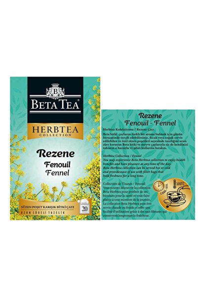Beta Tea Rezene Çayı 20 Adet - Beta Herbtea Collection