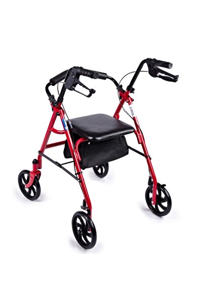 Comfort Plus Dm9144 Rolatör 4 Tekerlekli Yürüteç Walker 130 Kg Taşıma Kapasiteli