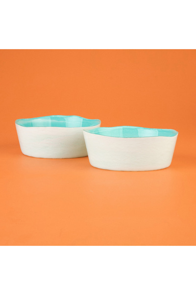 Evidea Kitchen Krnos 2'li Dik Kase - Turkuaz - 16 cm