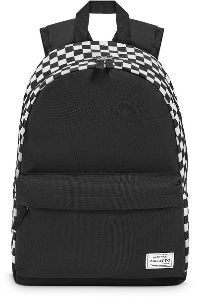 zagatto ® School Backpack, Chessboard Pattern, A4 Compatible, Zg766