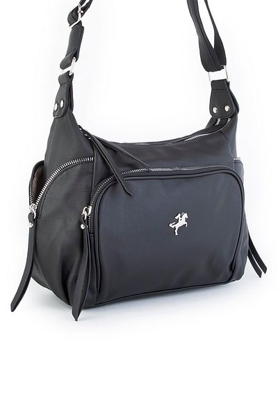 Nas Bag Geantă de damă - neagră lavabilă (26x21x15 cm)
