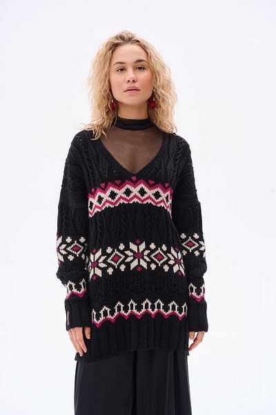 Blue Shadow Pulover Ishat pentru femei, negru