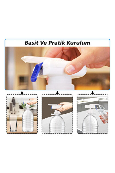 nelerbulurum 30 CM BORULU PİLLİ PRATİK OTAMATİK İÇECEK DOLDURUCU 0,5 İLE 5 Lİ...