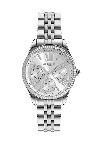 Lee Cooper ساعة لي كوبر النسائية متعددة الوظائف بمينا فضي - LC07333.330