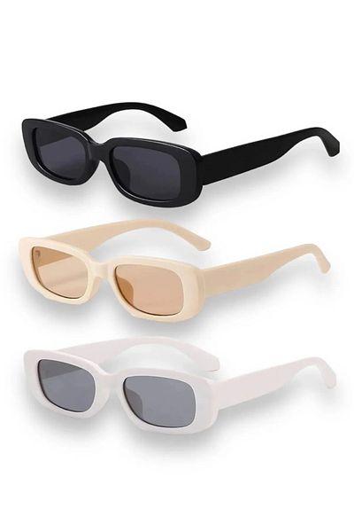 ss glasses Unisex Uv400 Ultra Sun Protection Set of 3 Sunglasses