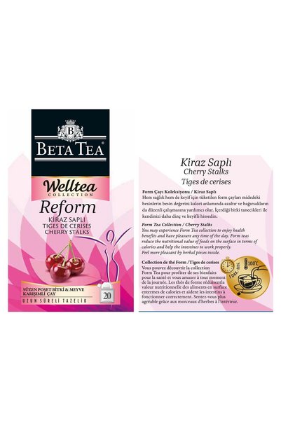 Beta Tea Kiraz Saplı Poşet Çay Welltea Reform Collection 20x1,8 gram