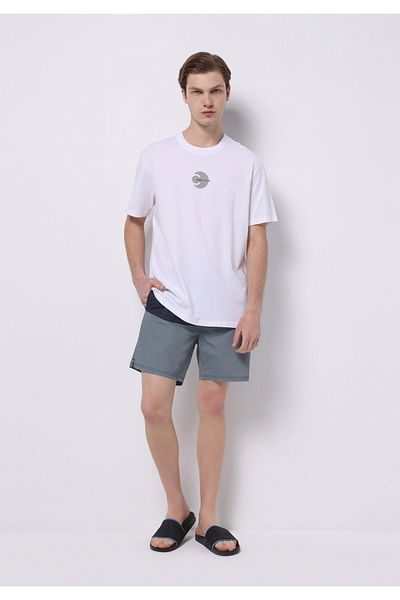 Colin's Мъжки сини бански шорти с принт Slim Fit