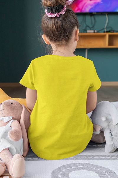 MAGORS Pudsey Bear Printed Cotton Bi̇Si̇Klet Collar Short Sleeve Children's Tshirt