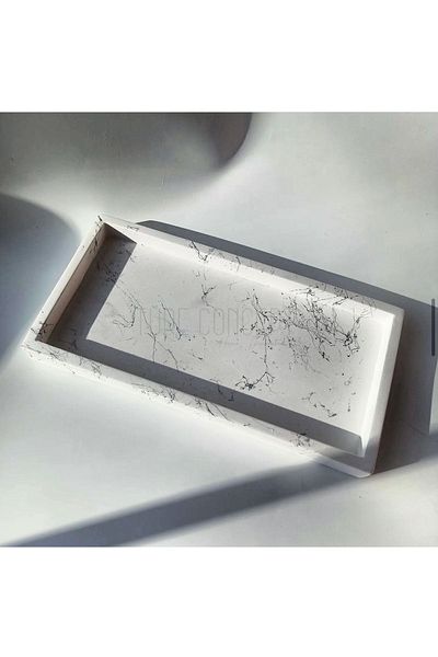 Ture Concept Black marble patterned concrete tray