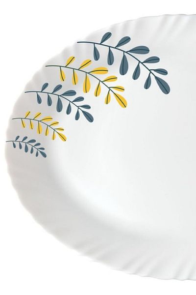British Chef 15 Pieces Opalware Dinner Set | Microwave, Dishwasher & Frezzer Safe | Niva Dinnerware Set