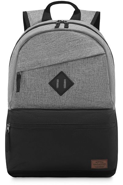 zagatto ® Scout Backpack, Black/grey, 47x28x12 Cm, Zg67