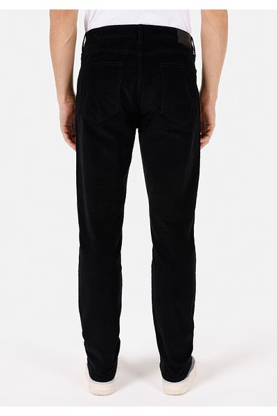 Colin's Regular Fit Mid Waist Straight Leg Men's Black Trousers
