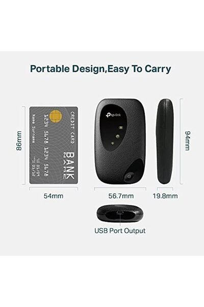 TP-LINK TP-Link M7000 4G+ MiFi Portable Travel WiFi Low Cost Unlocked LTE-Advanced Cat4 Mobile WiFi Hotspot