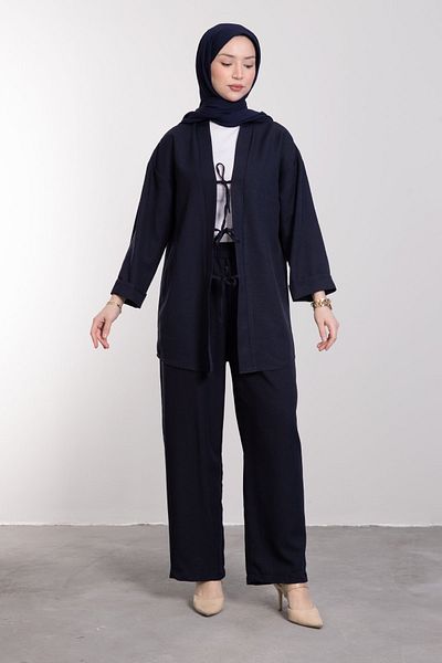 Tesettür Diyarı Σετ Hijab Casual Cut από λινό Melaj