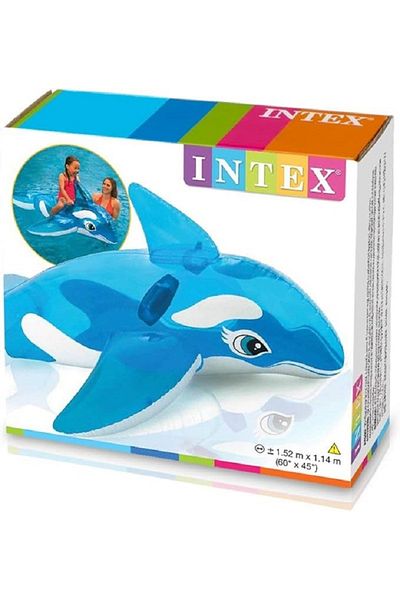 Intex Lil Whale Ride-on Floating Raft, Blue