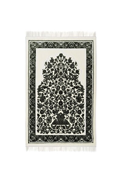 MANASEK سجادة صلاة - أبيض وأخضر فاتح