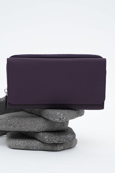 Deri Company Women's Leather Wallet Purple 213511