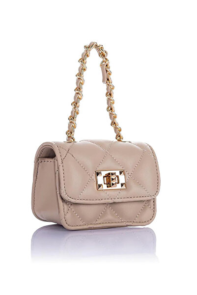 Nas Bag Mini geantă de mână și portofel cu detaliu de lanț matlasat - Kum Dona